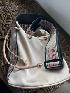 THEATRE PRODUCTS 巾着ショルダーバッグ ベージュ