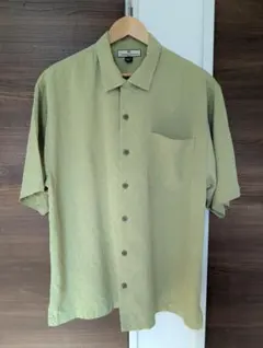 Tommy Bahama シルク100% 半袖シャツ ライトグリーン Lのサムネイル