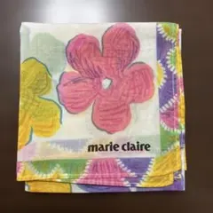 【新品未使用】marie claire ハンカチ 花柄 マルチカラーのサムネイル