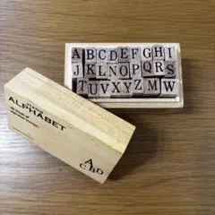 木製アルファベットスタンプセット