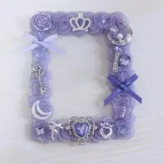 ホイップデコ トレカケース 紫 硬質ケース ハンドメイド