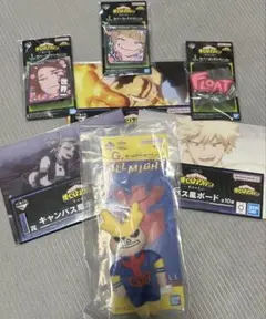 く*ー様 ヒロアカ　一番くじ 幸せの上に G賞 オールマイト　ねつけ　その他おま