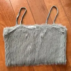 ⭐︎ビスチェのみ⭐︎GU 2ピースビスチェセットワンピース　グレー　S