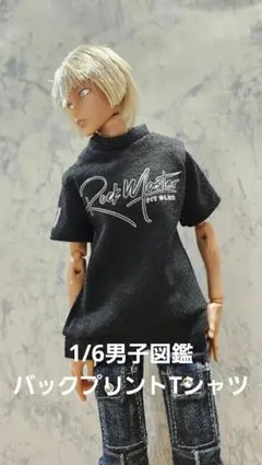 1/6男子図鑑バックプリントTシャツのサムネイル