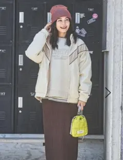 niko and... リバーシブルvラインブルゾン　L