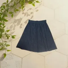 古着 ヴィンテージ 80s90sジャカード織りひざ丈スカート