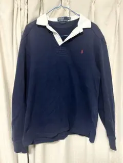ラルフローレンネイビー 長袖ポロシャツ