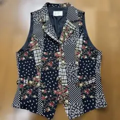 OLIVE des OLIVE パッチワーク ベストのサムネイル