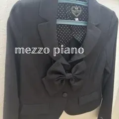 Mezzo Piano リボン付きジャケット ダークグレー