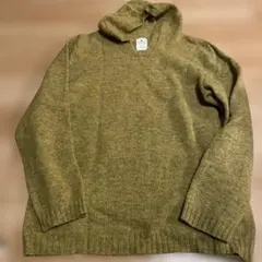 アーバンリサーチドアーズ サイズ40 フード付きニットトップスイエローグリーン系