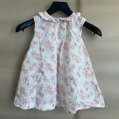 petit bateau花柄ノースリーブワンピース 86cm 24m プチバトー
