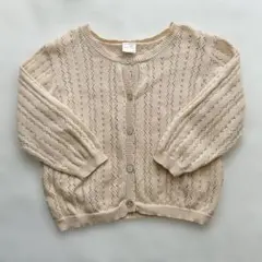 【80cm】テータテート 透かし編みカーディガン