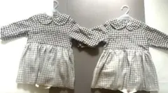 【pairmanon】グレーチェック柄ワンピース