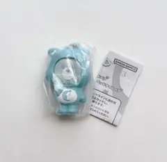 ケアベア フォトフレームマスコット ベッドタイムベア 青 水色 ガチャガチャ