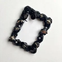 【No.324】ホイップデコ　トレカケース　硬質ケース　黒　月　時計　星　宇宙