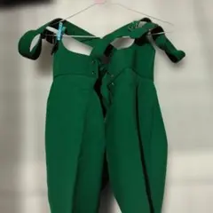 Lycra製グリーンスキーウェア 32サイズ　　スキーズボン