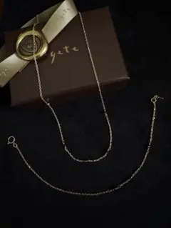 アガット ブラックダイヤ　お揃いセット