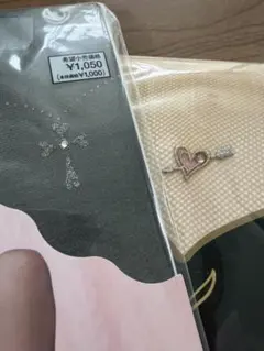 新品 ワンポント ストッキング 2足セット