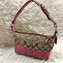 希少】COACH シグネチャー ハンドバッグ ピンク Y2K 6561 - メルカリ