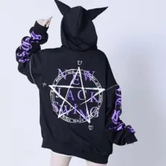 PSYNYXX プシュニクス デビルホーン 魔法陣パーカー ツノ有り サブカル系のサムネイル