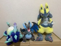 ポケモンぬいぐるみ　メガリザードンX ルカリオ　テラパゴス 3体セット