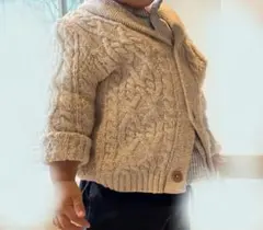 H&M ケーブルニットカーディガン 80