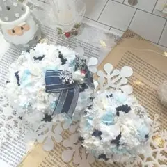 ＊まぁるいファブリックリース大小2コセット＊