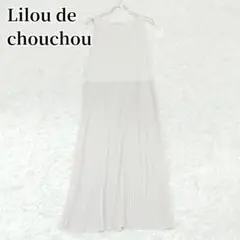 リルデシュシュ　ノースリーブロングワンピース　ベージュ　大人　シンプルのサムネイル
