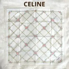 【used】CELINE チェーン柄 ハンカチ
