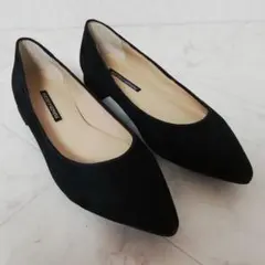 未使用!!パラディクルール 本革スエード ローヒールパンプス 35のサムネイル