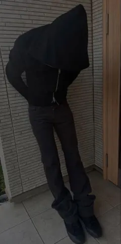 opium flare denim y2k archive フレアデニム 黒