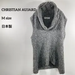 CHRISTIAN AUJARD ノースリーブニット Mサイズ グレーb090③