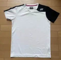 ヨネックス YONEX Vネック ゲームシャツ SS ホワイト/ブラック