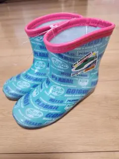 プラレール　長靴　レイン　ブーツ　シューズ　18cm　はやぶさ　新幹線