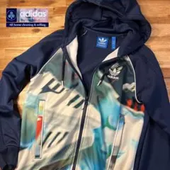 【E91】adidas originals フルジップ 裏起毛 パーカー M