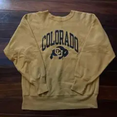 90s Champion Reverse Weave スウェットXLマスタード REVERSE WEAVE 90's 米国製 チャンピオン リバースウィーブ