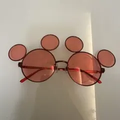 Disney ディズニー サングラス ミッキー ドット　レッド