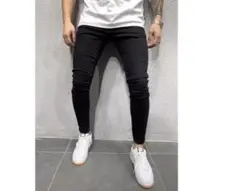 スキニーパンツ 黒色　Lサイズ