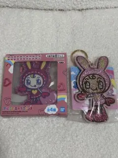 べリエちゃんラインストーンデコキーホルダー／キラキラスライドミラー