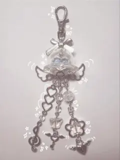 クラゲ チャーム キーホルダー