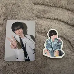 なにわ男子 HARD WORK ファミクラ盤 大西流星　ステッカー トレカ