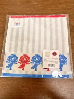 【新品】ミャクミャク　ハンドタオル　ストライプ