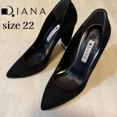 DIANA スエード調 パンプス ブラック 24cm - メルカリ