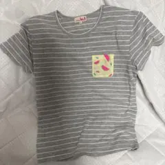 TITICACA ボーダーTシャツ スイカ柄ポケットのサムネイル