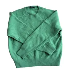 【UNIQLO】レディース　クルーネックセーター Ｌサイズ　グリーン