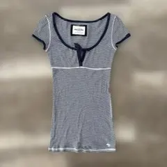 vintage abercrombie babydoll top L