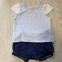 プティマイン　オールドネイビー　ベビー服 セットアップ 80cmのサムネイル