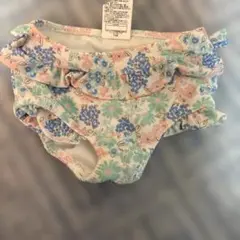 花柄ベビー水着 90サイズ レース付き