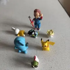ミニフィギュア 7体セット チャッキー ポケモン ミッフィー