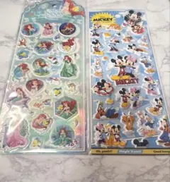 【海外正規品】アリエル ミッキーフレンズ シール‼️ 立体シール 2点セット♡
